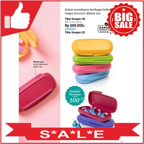 Tupperware Tbar Keeper Ecer 1pcs