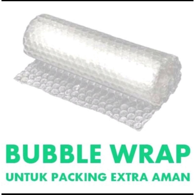 

Bubble wrap tambahan untuk packing lebih aman