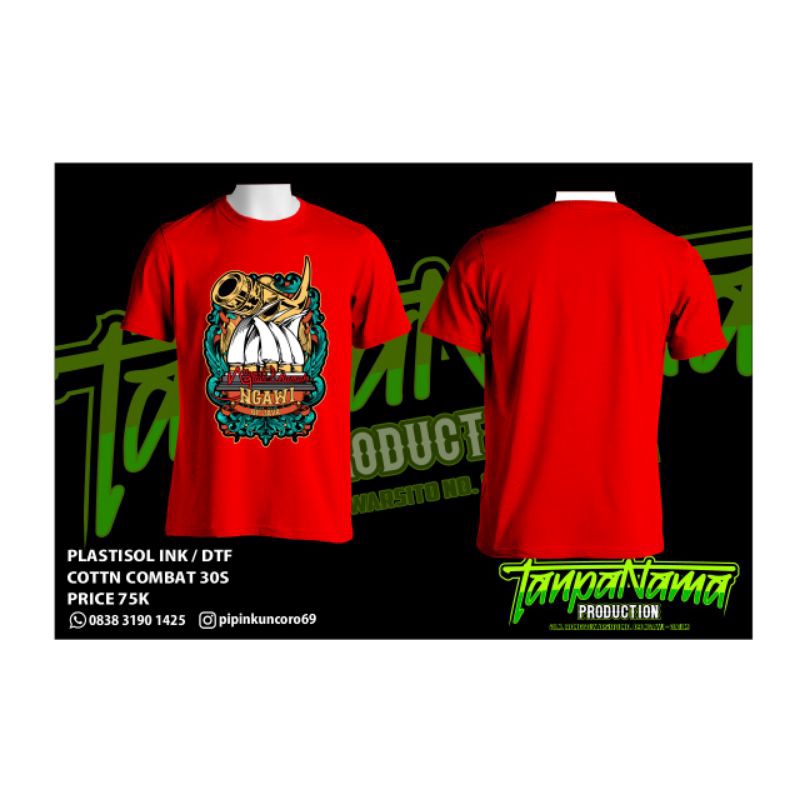 Kaos NGAWI RAMAH.. Terbagus dan Termurah..