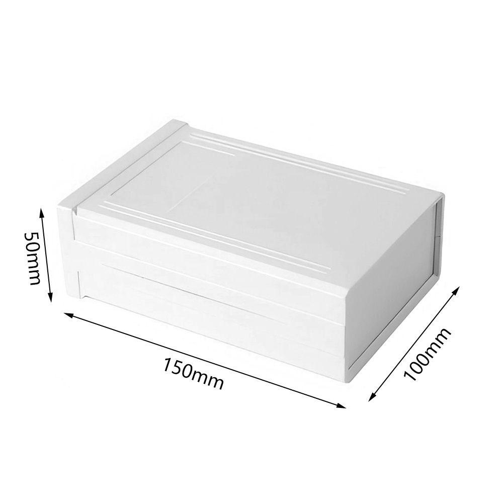 Solighter Kotak Modul Instrumen Elektronik DIY Bahan Plastik ABS Ukuran 150x100 X 50mm