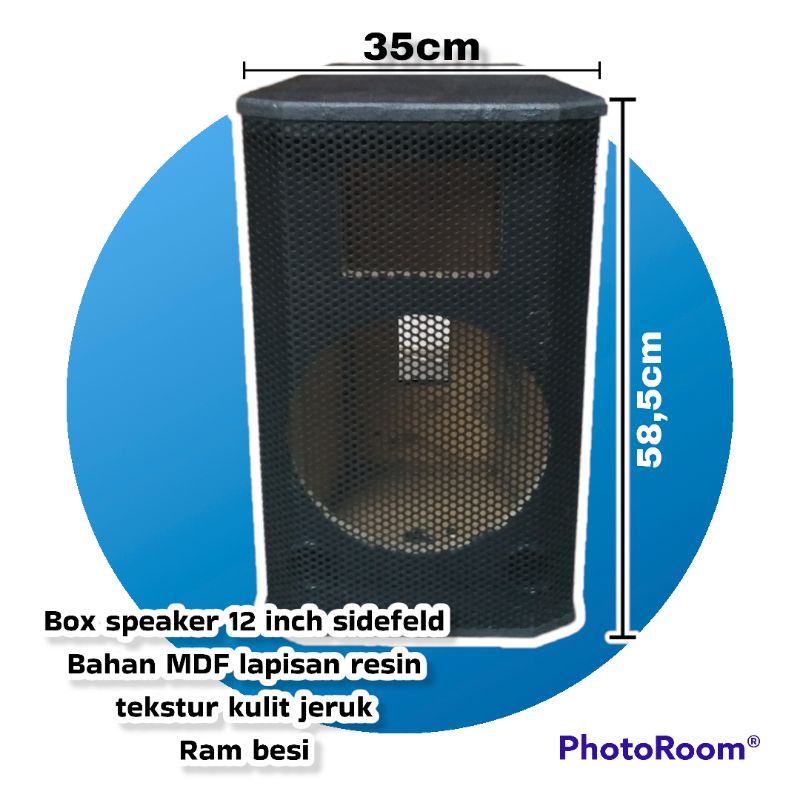Box speaker 12 inch senfil midle MDF resin ram besi