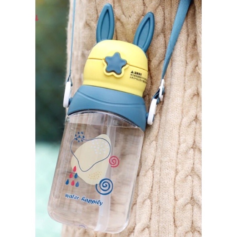 Botol Minum Anak Karakter Kelinci / Botol Minum Rabbit BPA FREE 600ml