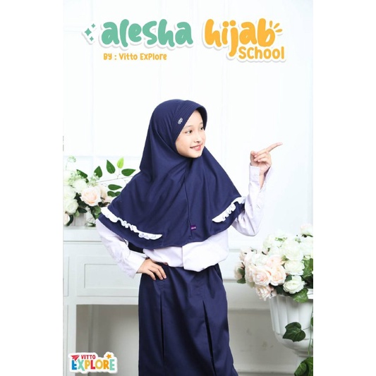 Hijab school anak Alesha by Vitto