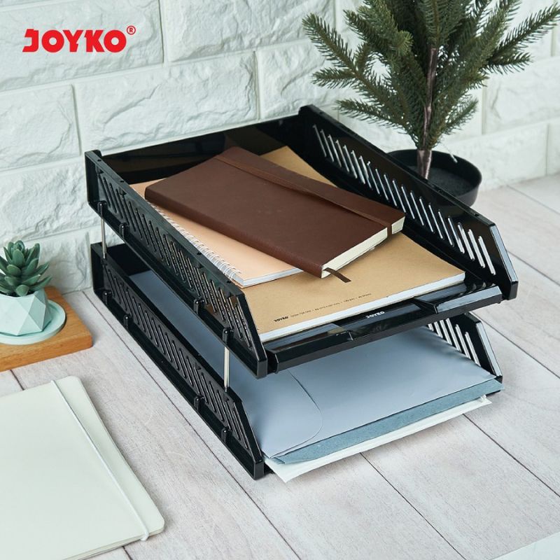 

DOCUMENT TRAY JOYKO DT-800-2T | RAK TEMPAT DOKUMEN 2 SUSUN WARNA HITAM