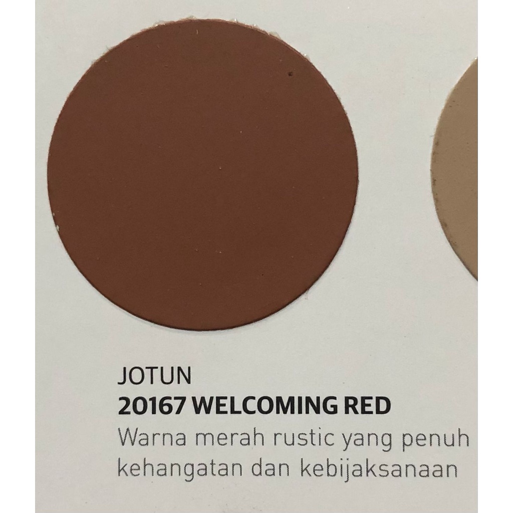 JOTUN Interior / Dalam 20167 - Welcoming Red (Ukuran Galon/ Kecil) Cat Tembok Dalam Interior