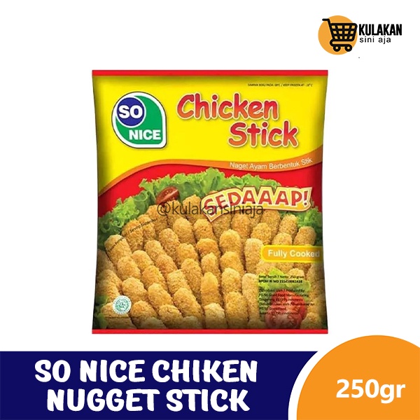 

So Nice Chiken Nugget Stik 250 Gram