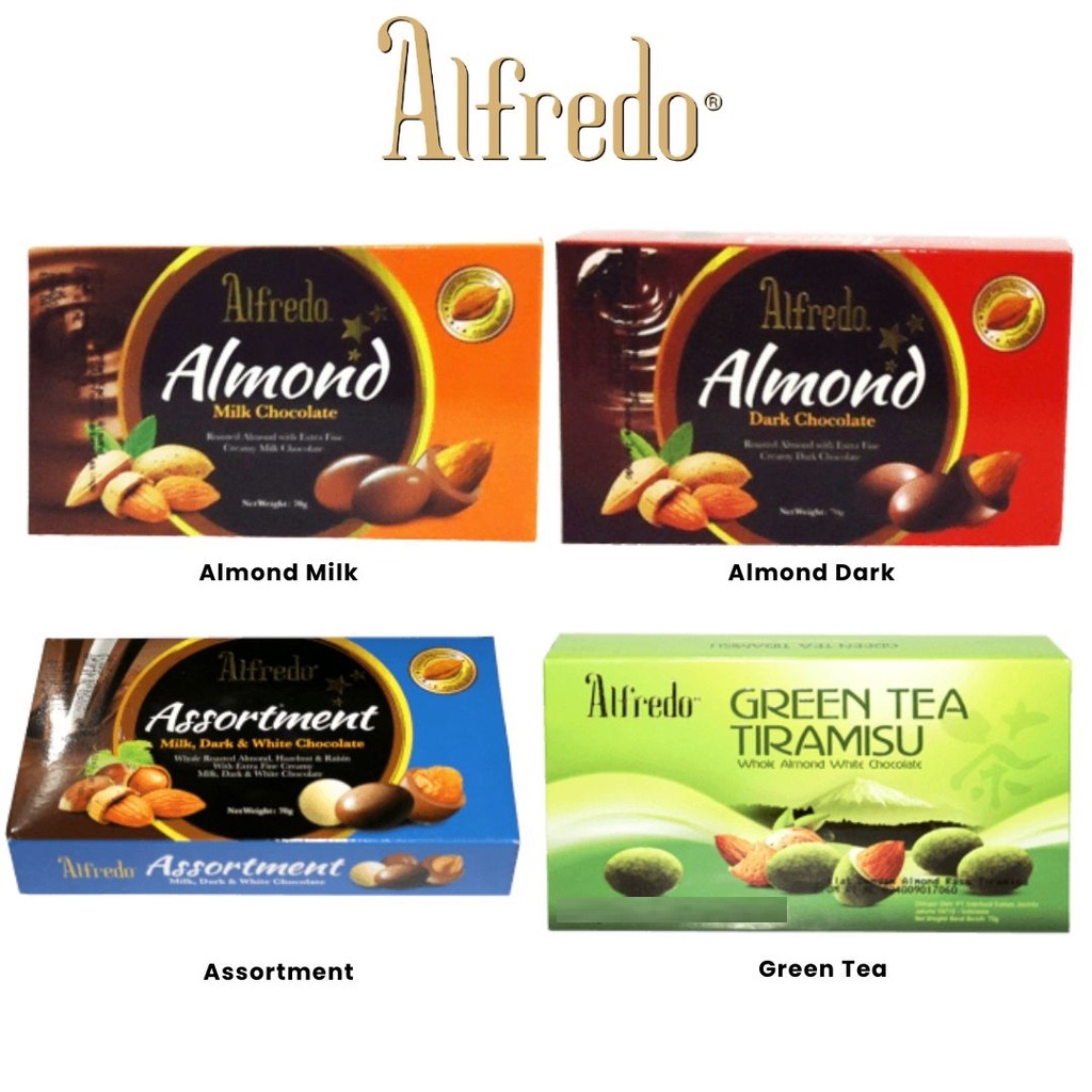 

Alfredo Chocolate Box Almond Chocolate Dark Milk Green Tea Chocolate