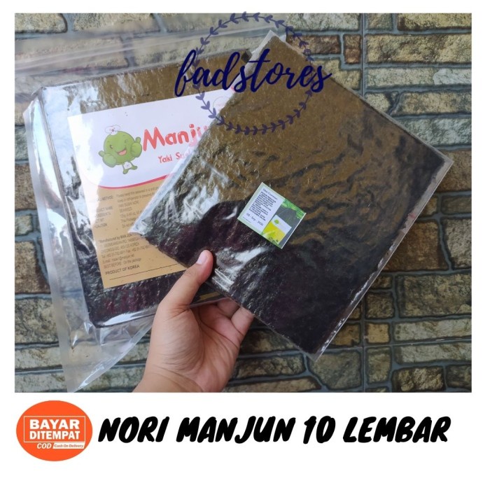 

NEW Nori Manjun 10 Lembar - Nori Sushi Halal - Nori Rumput Laut