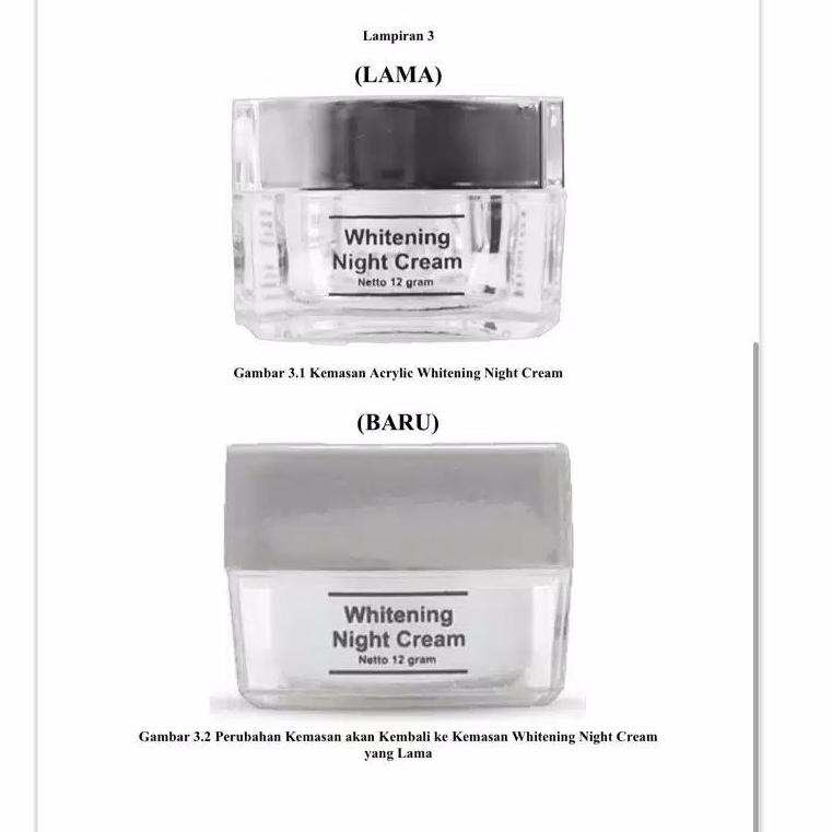 ((G-UEI_➸)) Cream Malam / MS Glow Whitening Cream-premium