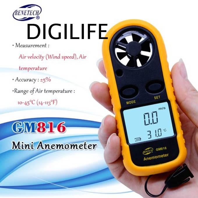 Jual Alat Ukur Gm816 Anemometer Original Kecepatan Angin Wind