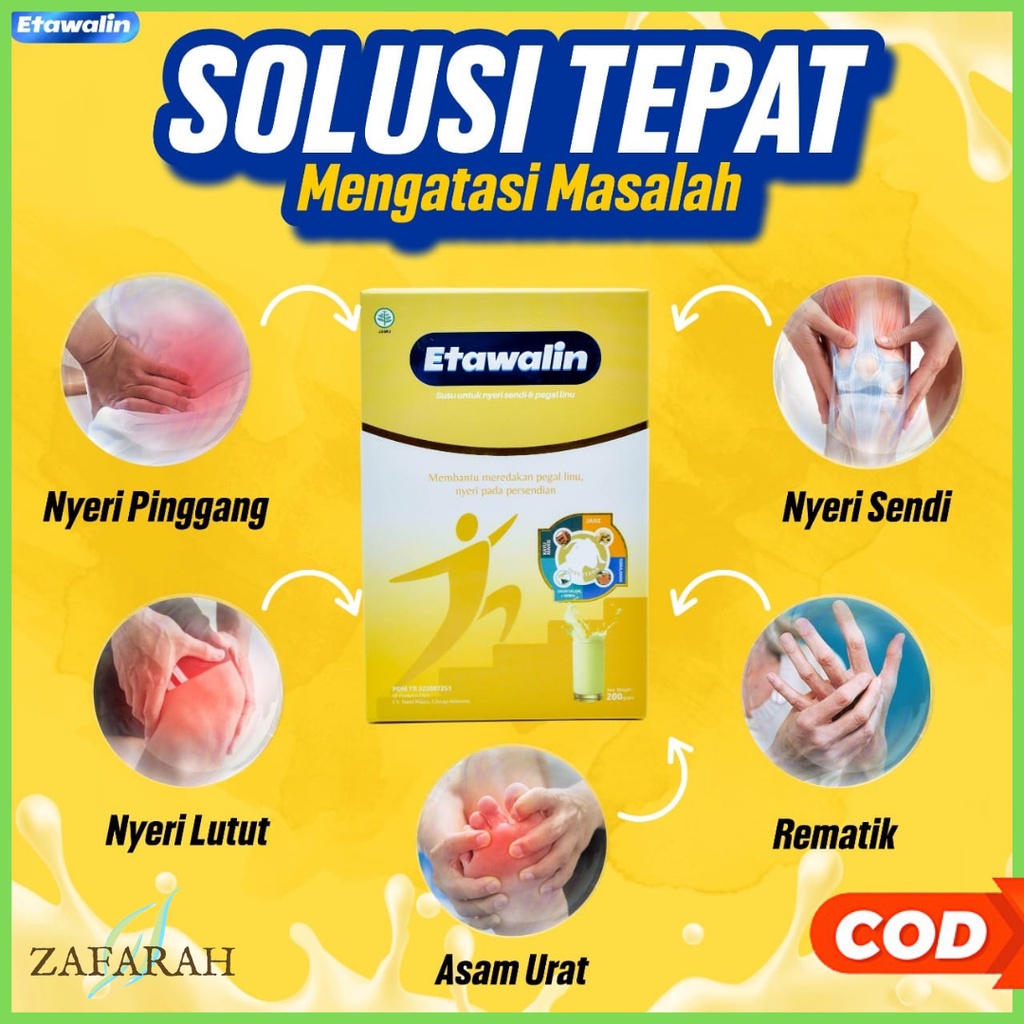 Promo ETAWALIN Susu Sendi Asam Urat / Susu Kambing Etawa Padatkan Tulang Atasi Asam Urat Pengapuran Rematik Nyeri Sendi Lutut Pinggang 200 Gr