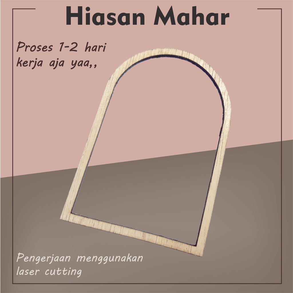 Hiasan Mahar Bentuk Kubah Hiasan Box Mahar | Hiasan Hantaran Bentuk Kubah | Hiasan Mahar Kayu