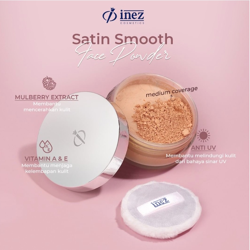 INEZ Satin Smooth Face Powder (KEMASAN BARU)