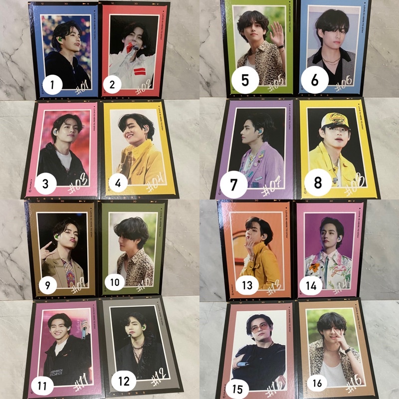 BTS V Taehyung fansite nuna v photocard pc ORIGINAL trading card ptd hybe memo 21 memories 2021