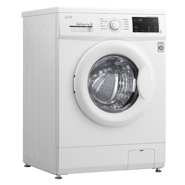 LG Mesin Cuci  FM1208N3W  Front Loading 8 kg  Inverter Direct Drive™ dengan Smart Diagnosis™ 1 tabung