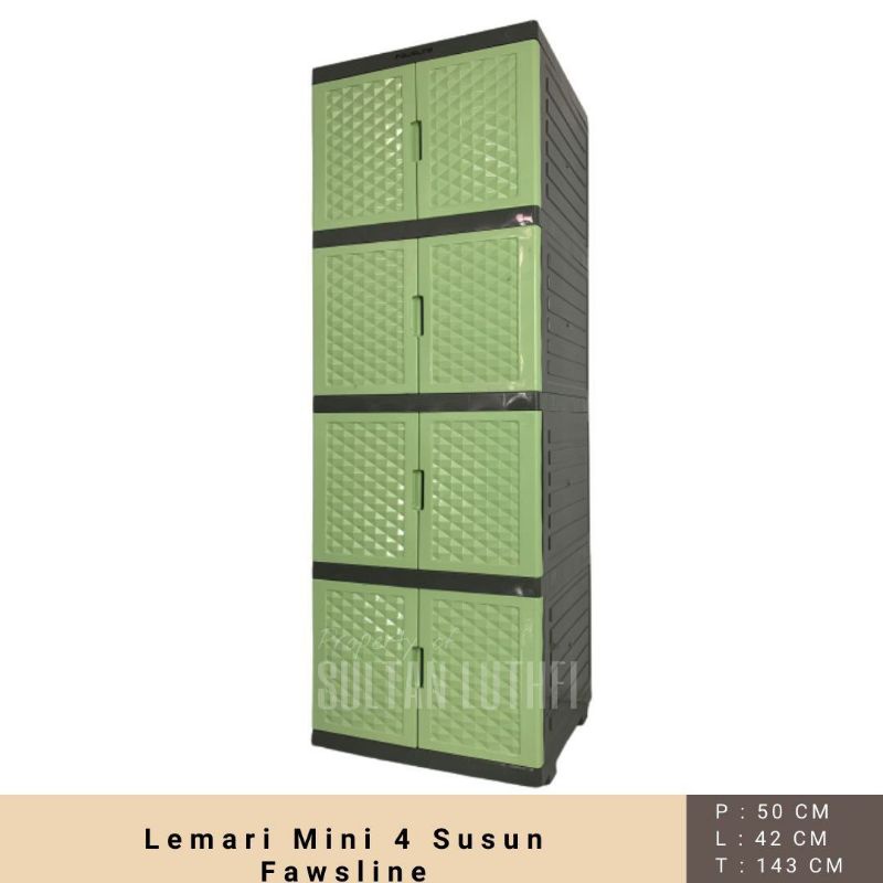Lemari Pakaian Fawsline/ Lemari plastik 4 susun