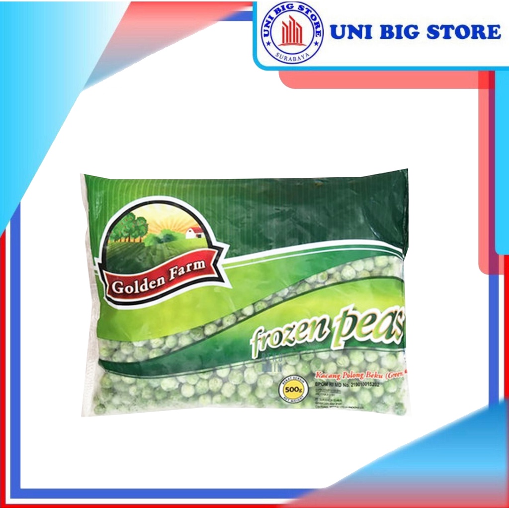 

Golden Farm Frozen Green Peas 500 gr Kacang Polong Beku