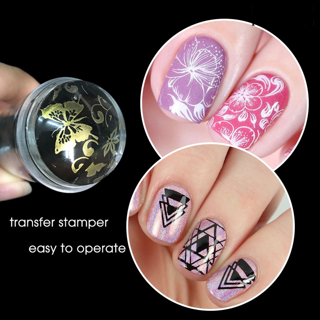 Plat Stempel Kuku Bahan Silikon Untuk nail Art