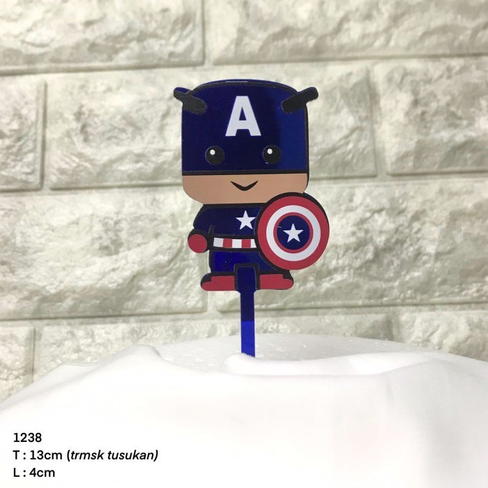 TOPPER SUPER HERO CAKE DECOKORASI /TOPPER TUSUK AVENGERS