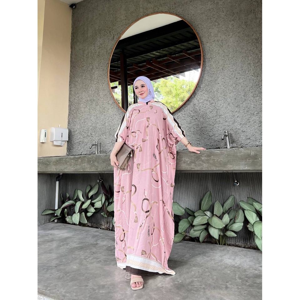 Sultan Kaftan Rayon Diamond Premium Gamis Dress Wanita Kerah Shanghai Baju Muslim Wanita Kekinian LD 150 cm