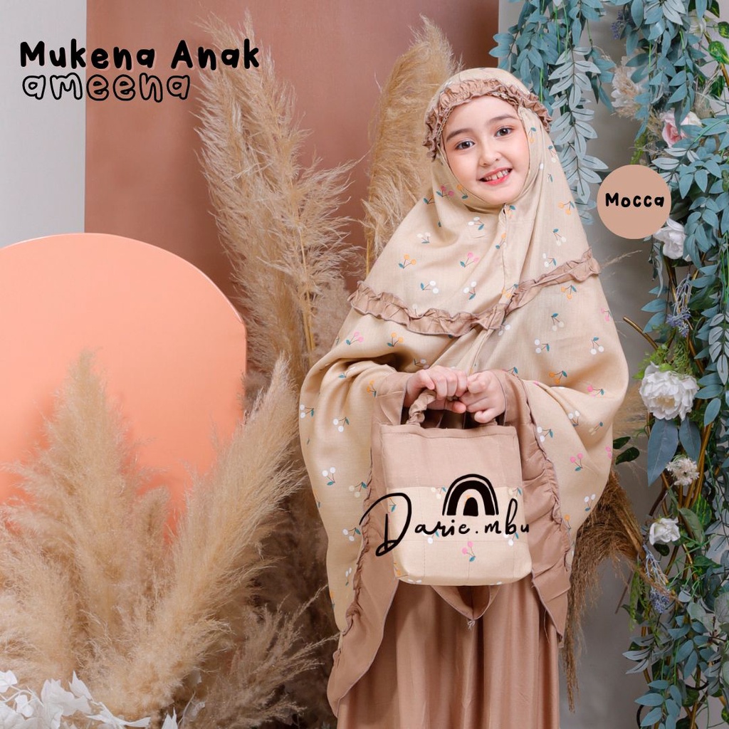 Mukena Anak Kombinasi Ameena Katun Rayon Premium