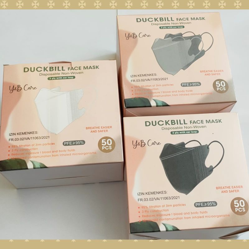 MASKER DUCKBILL YNB CARE ISI 50/ MASKER YNB CARE DUCKBILL