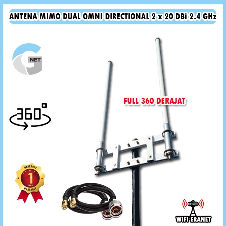antena wifi G-NET MIMO DUAL OMNI directional 360 Derajat