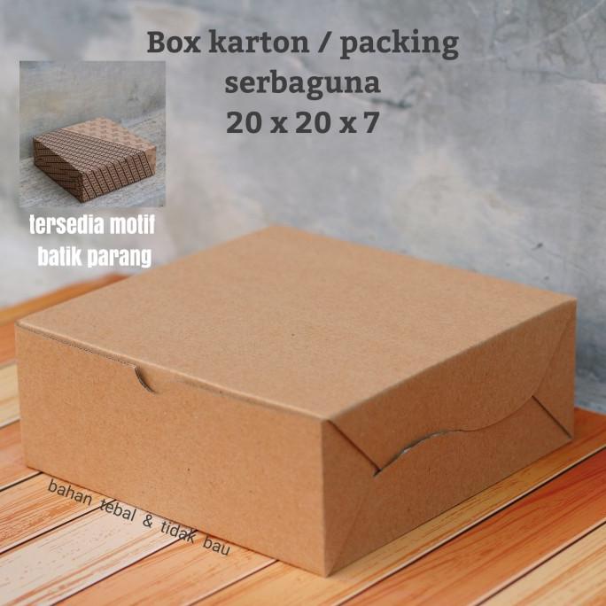 

KOTAK KARTON PACKING - BOX SERBAGUNA - KOTAK KUE - DUS KUE KARTON 20