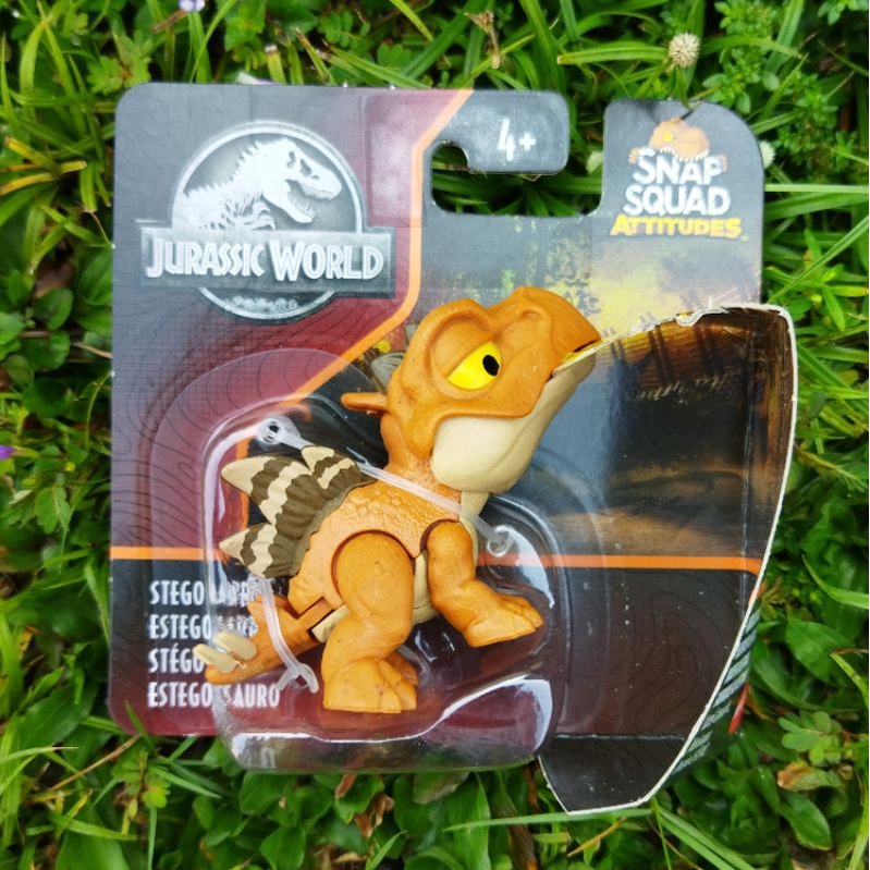 Jurassic World Snap Squad Stegosaurus Wave 12 - Mainan Anak Action Figure