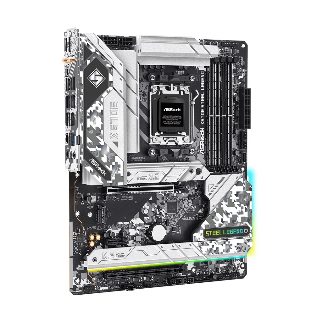 ASRock X670E Steel Legend | Motherboard AMD X670 DDR5 AM5 Ryzen 7000