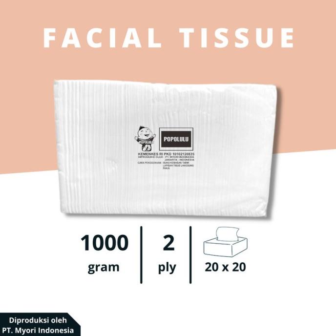 Facial tisu @1kg-2play / Tisu wajah lembut 1000Gram