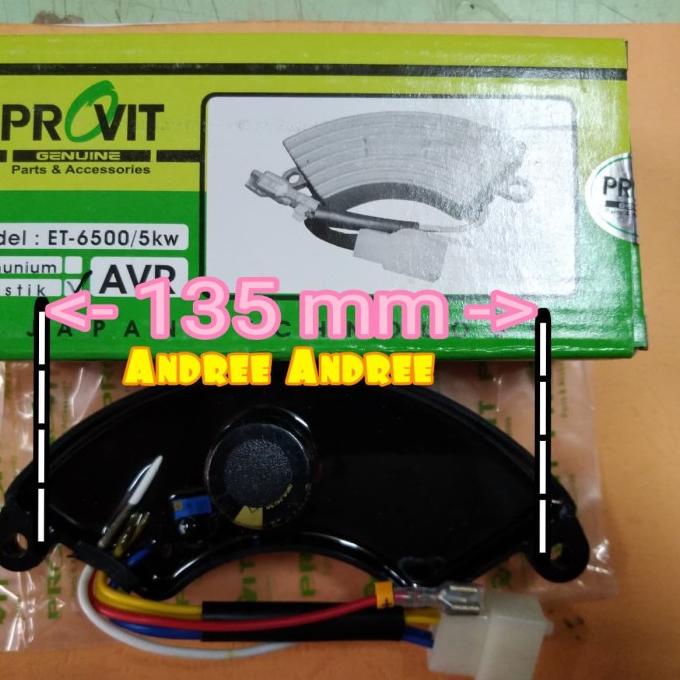 ] AVR Genset Bensin Oval Plastik 5000 6500 7000 9000 Watt w - 6 Kabel