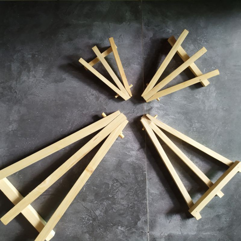 

easel kayu / stand foto / stand hp / stand kanvas / tripod kayu / wooden easel holder 60x40 cm