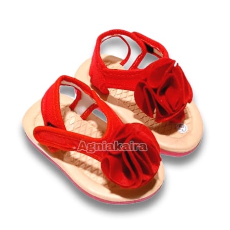 Sandal Bayi Model Jepit Gunung Motif BUnga Terbaru Lucu