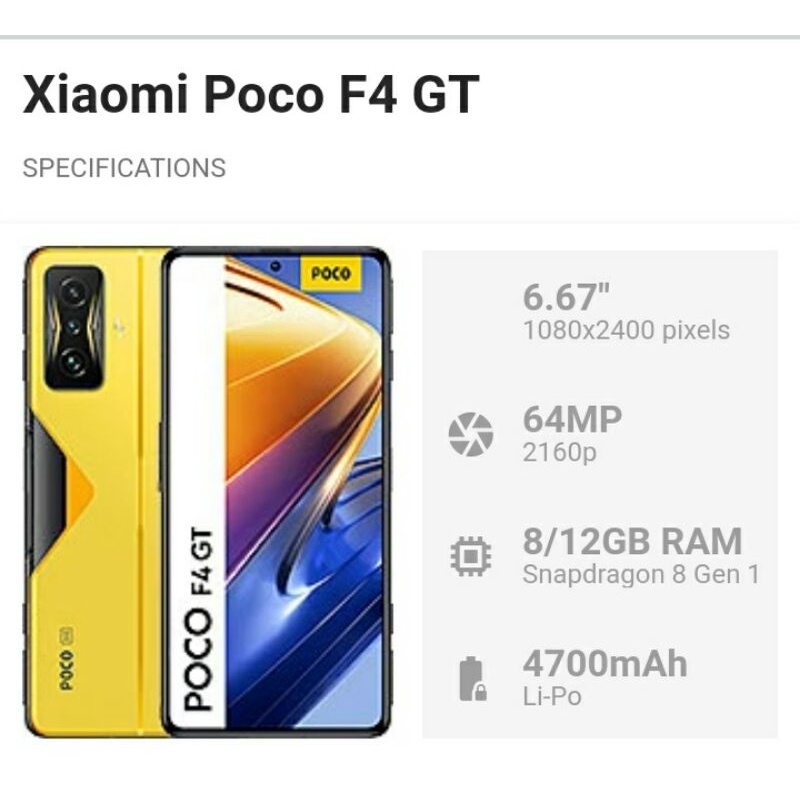 Xiaomi POCO F4 GT