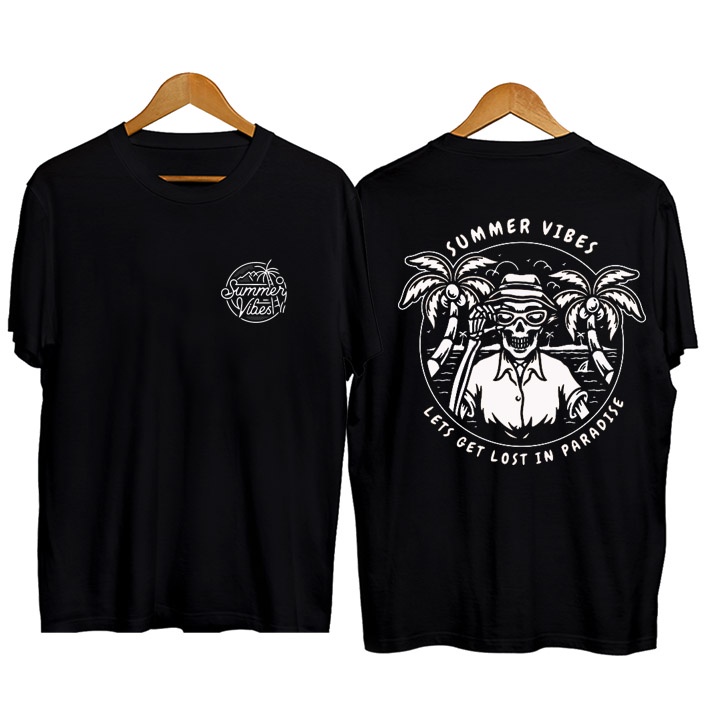 SV LOST IN PARADISE Kaos Pria keren Distro Depan Belakang murah COD Kaos terbaru terkini Kaos terlar