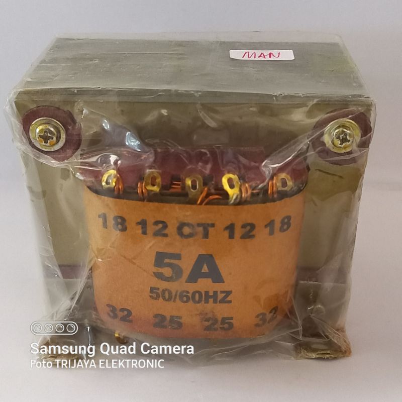Trafo Wijoyo 5A Murni CT 32V Power Supply Asli Tembaga