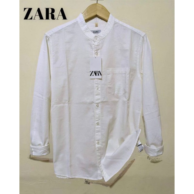 Kemeja Pria Lengan Panjang ZARA Shanghai Slimfit // Kemeja Pria Casual // Kemeja Panjang Pria Shanghai Terbaru // Kemeja ZARA Terlaris