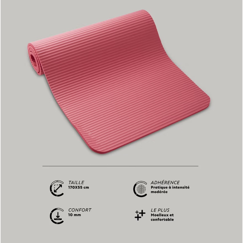 DOMYOS Matras Olahraga Pilates Lembut Dan Nyaman