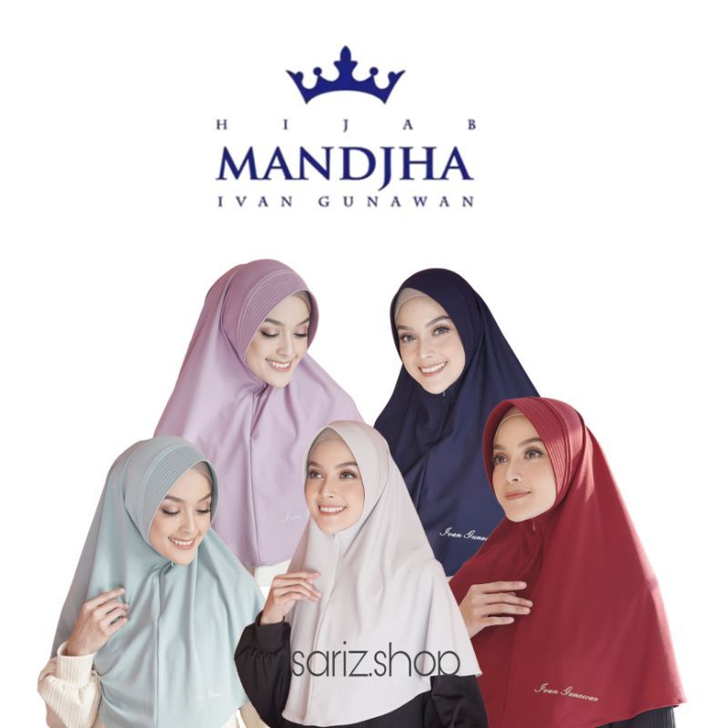 MANDJHA Daily Hijab Mid by IVAN GUNAWAN - Jilbab Hijab Bergo ORIGINAL MANDJHA