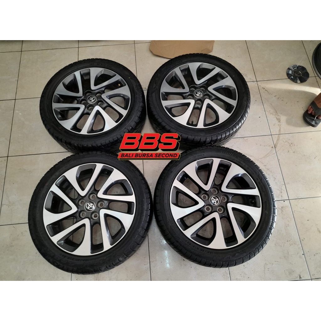 velg mobil bekas ori sienta ring 16 pcd 5x100 & ban 195/50 r16 achiless