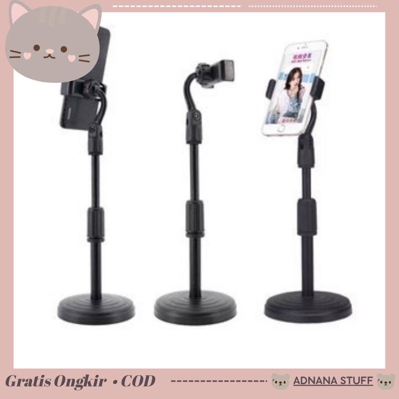 Standing HP Dudukan Handphone Holder Meja / Tripod HP Meja Ekonomis / Standing HD-25