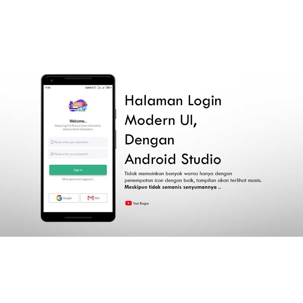 Source Code Login Modern UI -  Android Studio