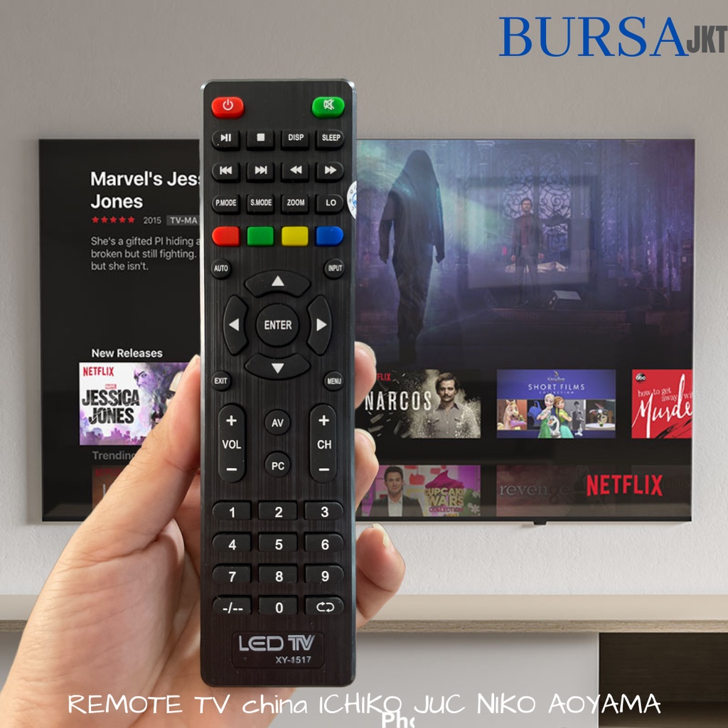 REMOTE LED MULTIFUNGSI ICHIK JUC MIT TANPA SETTING