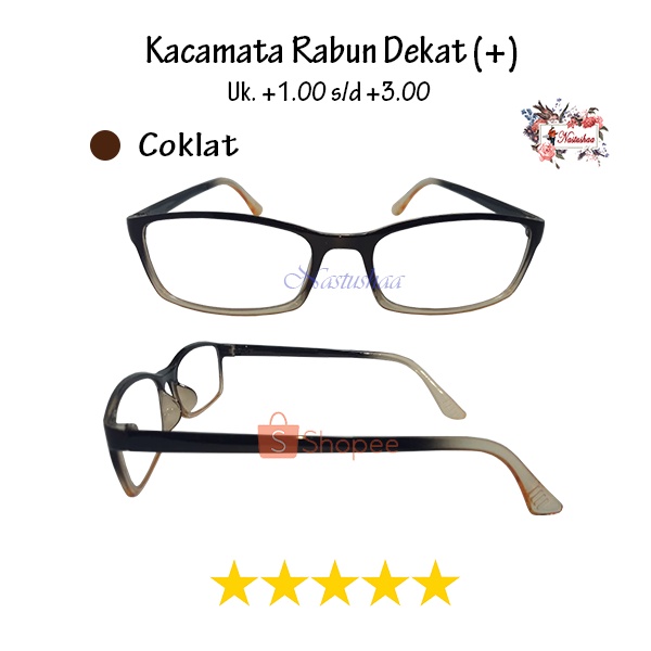 KACAMATA BACA PLUS (+) UK. +1.00 S/D +3.00 BINGKAI KOMBINASI 2 WARNA UNTUK PRIA DAN WANITA KACA MATA RABUN DEKAT FREE BOX