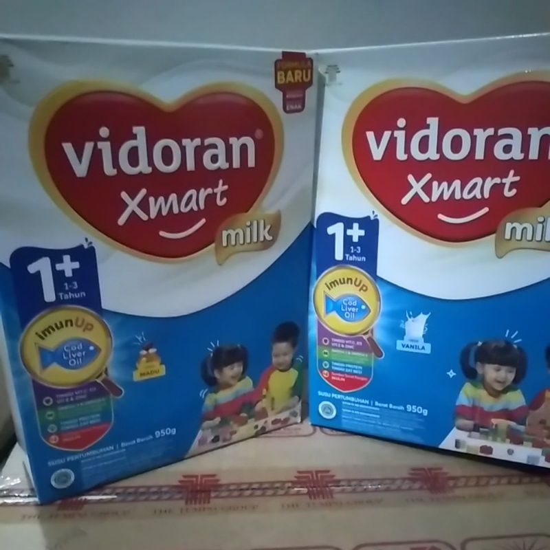 vidoran xmart 1+ madu dan vanila 925gr