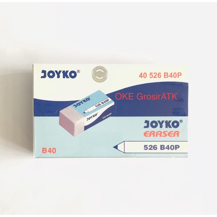 

Penghapus Pensil Joyko B40P (PUTIH) [Pak=40pcs]