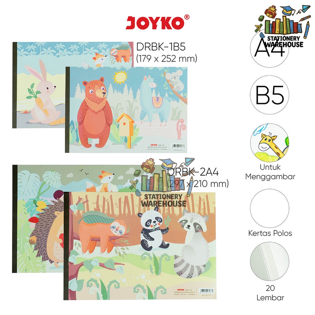 

Buku Gambar Drawing Book Joyko DRBK-1B5 ~ 2A4