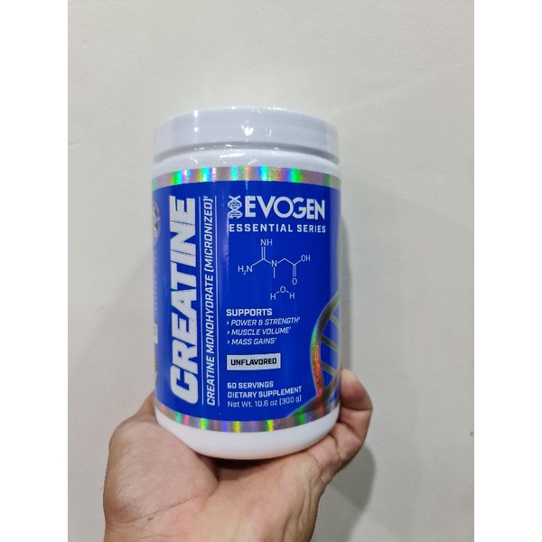 EVOGEN Creatine monohydrate 300 Gram HIGH QUALITY CREATINE micronised ans platinum not hcl