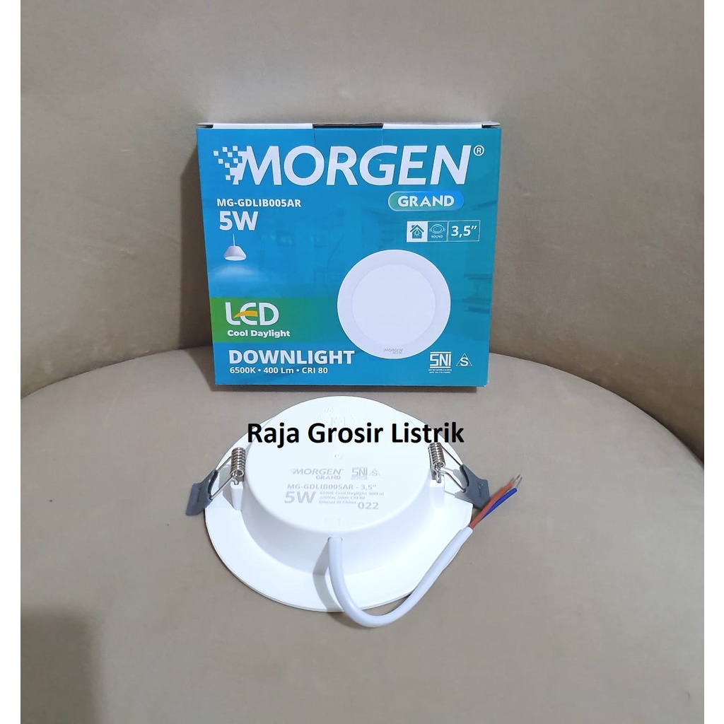 Morgen Downlight LED Model Bulat Grand Series IB Tanam 5 Watt White